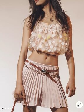 By ANTHRO silky Plisse Shorts